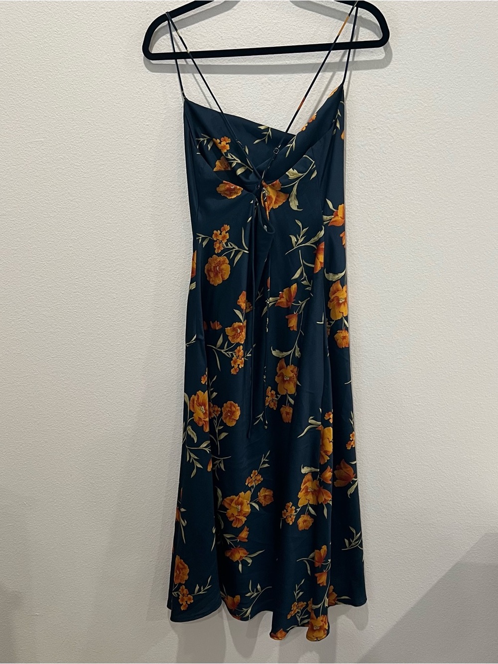 ASTR the Label Gaia floral Cowl Neck Midi Dress wedding guest event romantic L - Picture 3 of 7